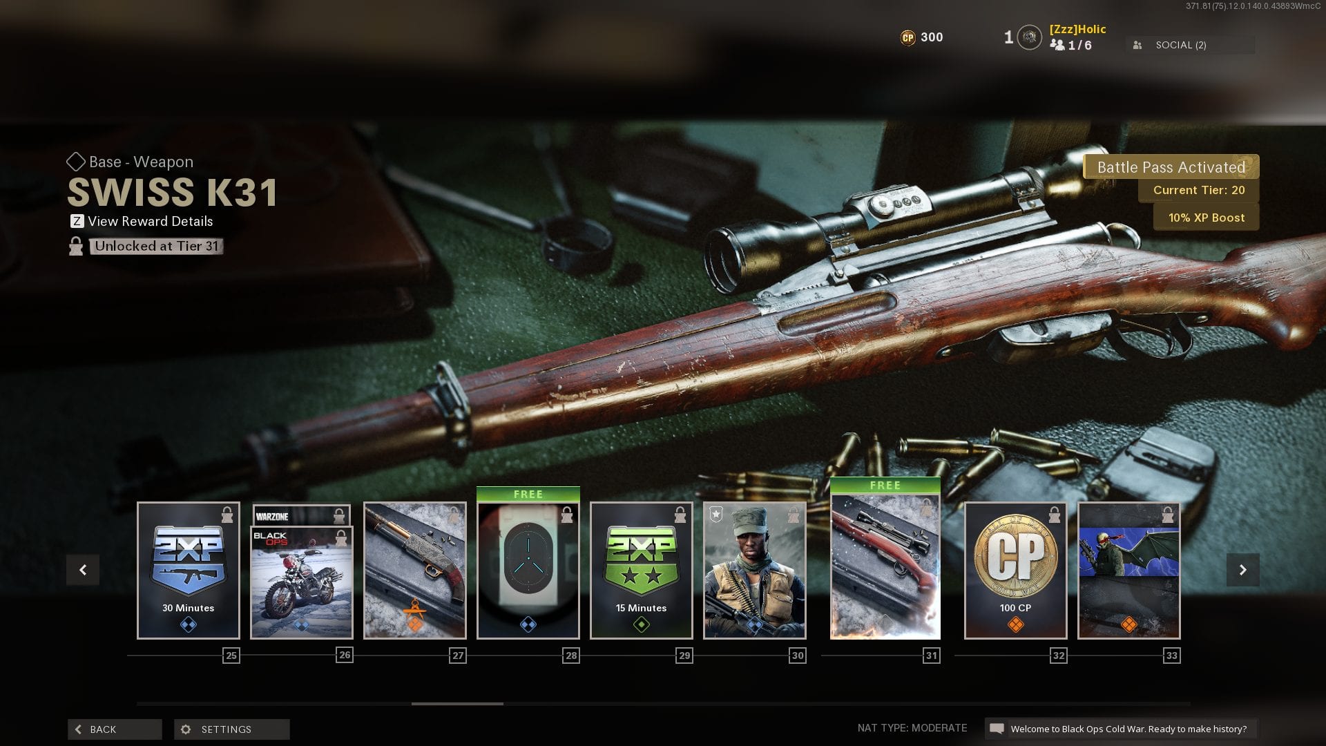 Black Ops Cold War Swiss K31