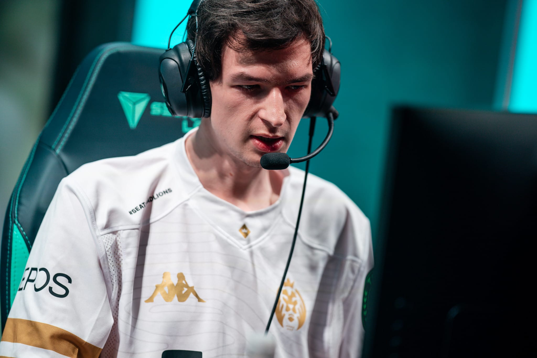 Kaiser playing in the 2021 LEC Spring Split Finals, before MSI 2021