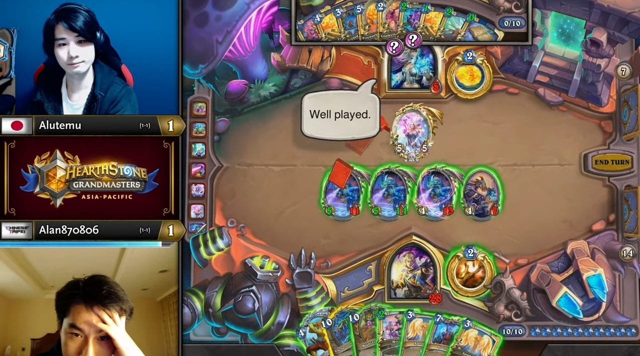 Alutemu versus Alan870806 at Hearthstone Grandmasters Week 4 Day 1