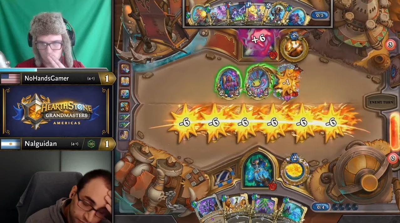 Hearthstone Grandmasters Week 6 crowns glory, Rdu and NoHandsGamer