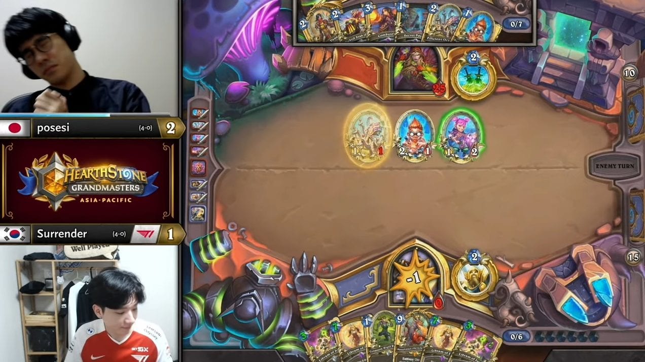 Hearthstone Grandmasters Week 7 crowns posesi, xBlyzes and muzzy