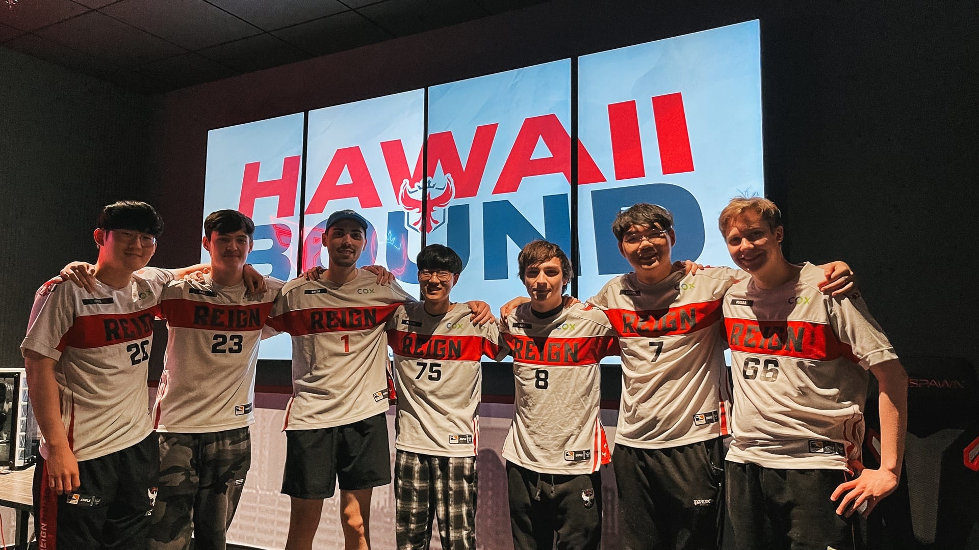 The Atlanta Reign in Hawaii for the June Joust, which earned them a top spot in the Overwatch League power rankings