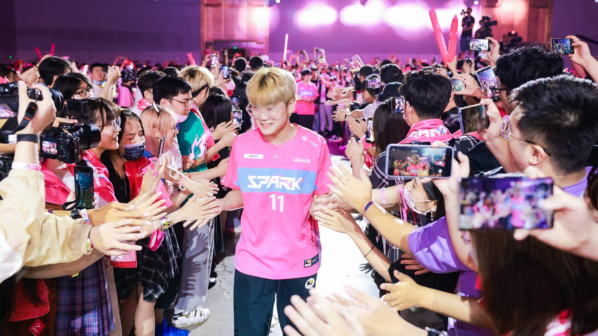 The crowd cheers at the Hangzhou Spark homestand