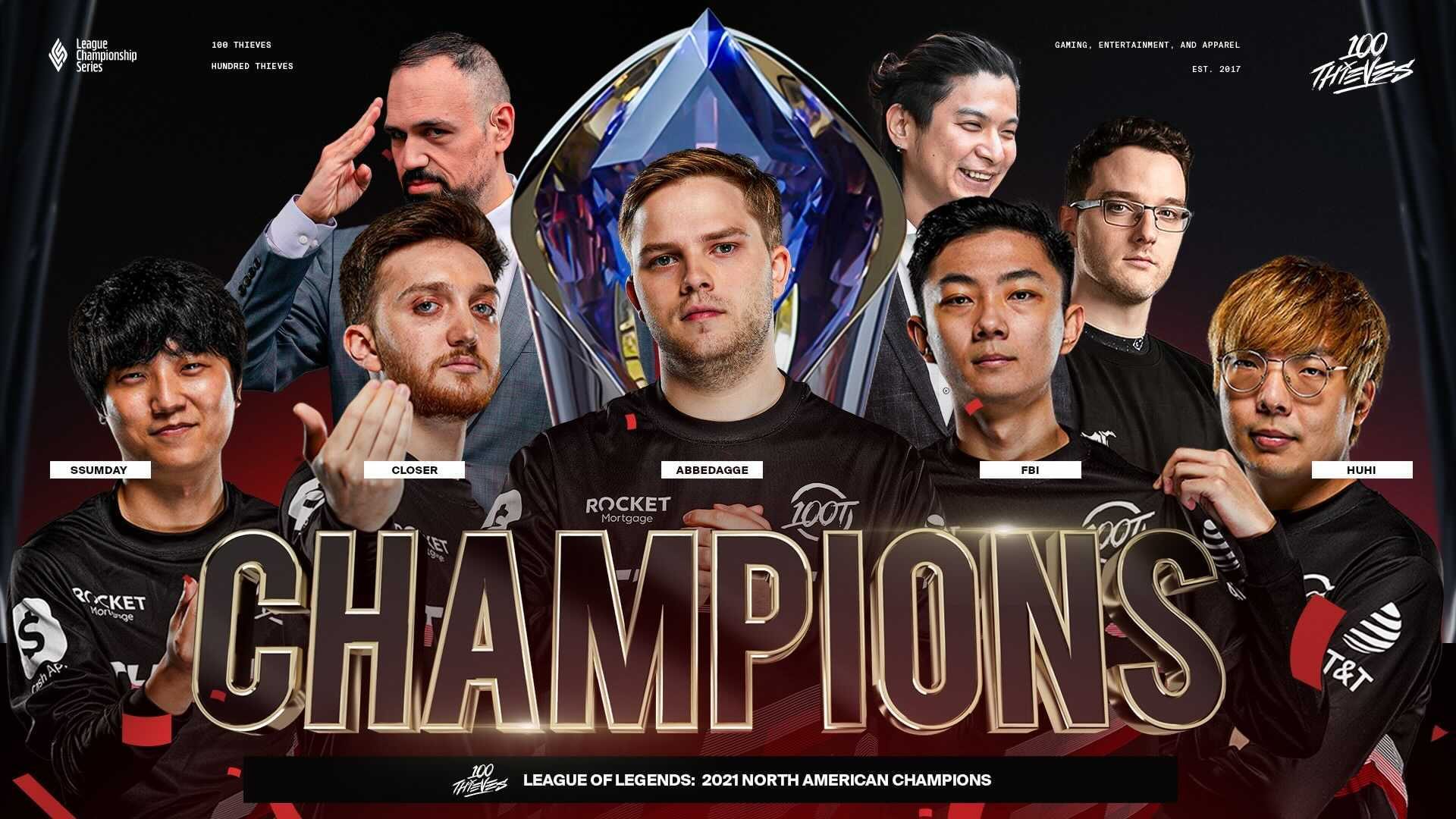 100 Thieves win their first LCS title