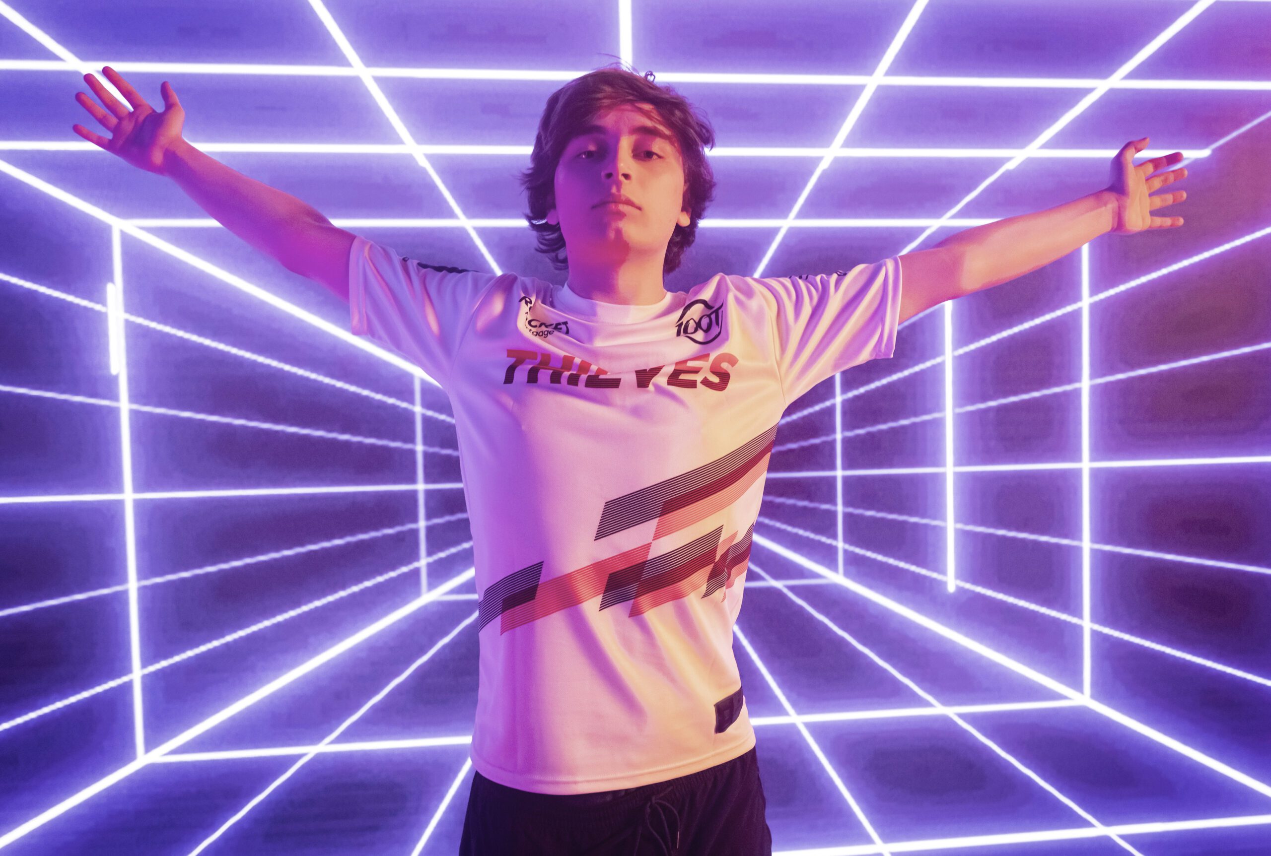 Peter "Asuna" Mazuryk of 100 Thieves shows that Berlin is their tournament | Photo by Colin Young-Wolff/Riot Games