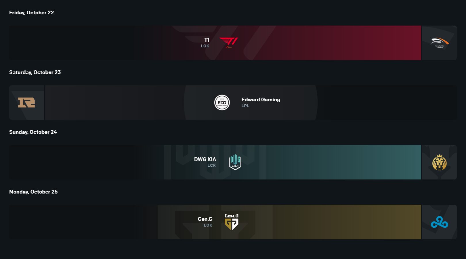 E.G. Kant is the first and only member of Upcomer predicting a Gen.G win over Cloud9.