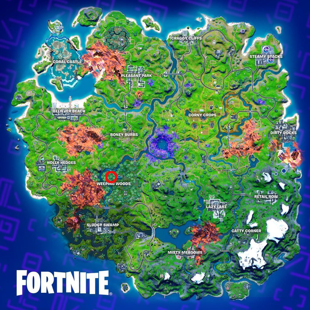 Weeping Woods is home to Firefly Jars in Fortnite Season 8.