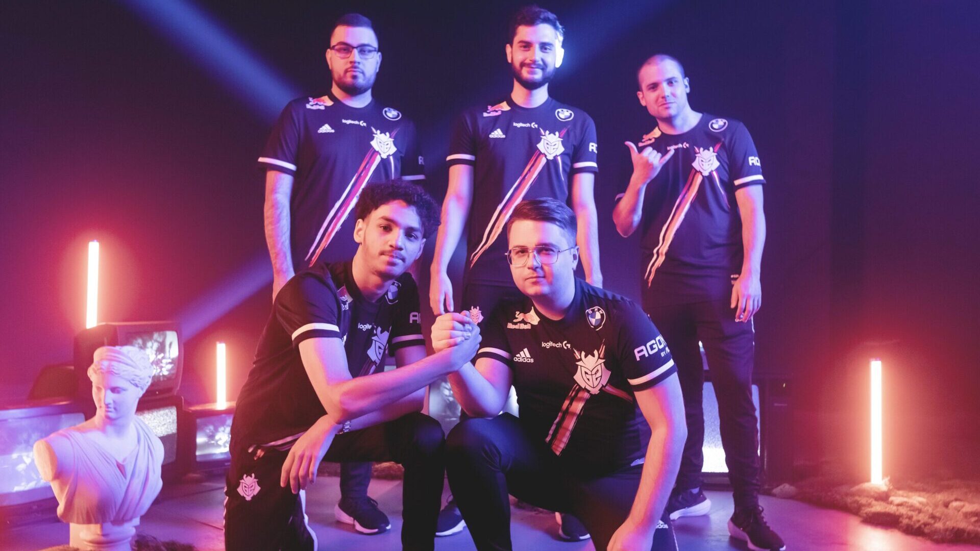Team G2 Esports poses at the Masters 3 Berlin Tournament | Photo by Colin Young-Wolff/Riot Games