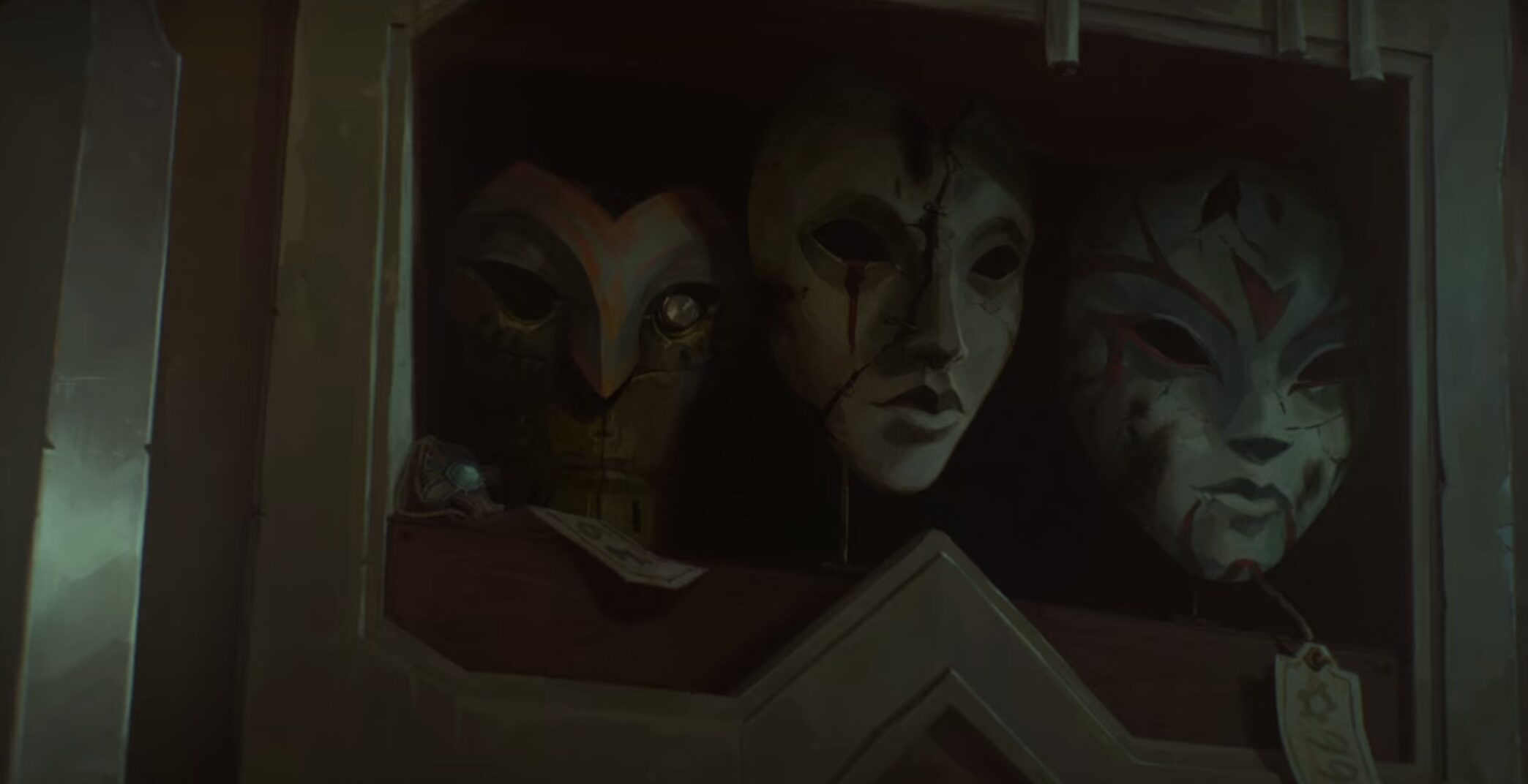 Ekko used a mask similar to the Firelight Leader's when he spied on Vander and Grayson in Act 1 of Arcane.