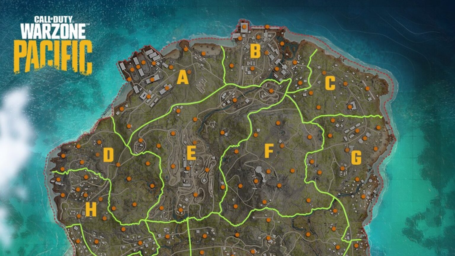Warzone Map High Resolution Call Of Duty Reveals The Full Caldera Map For Warzone Pacific