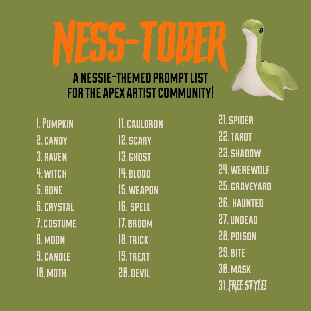 The Nesstober prompt list for 2021
