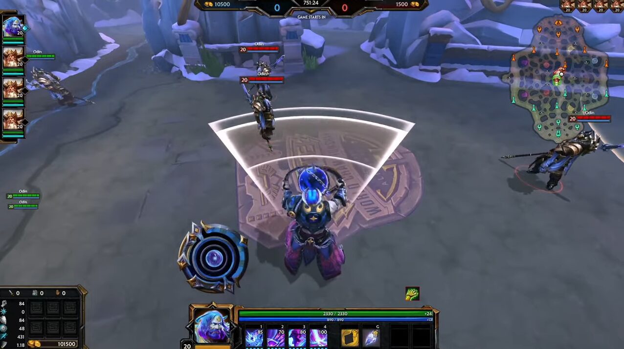Atlas using the Gravity Pull ability