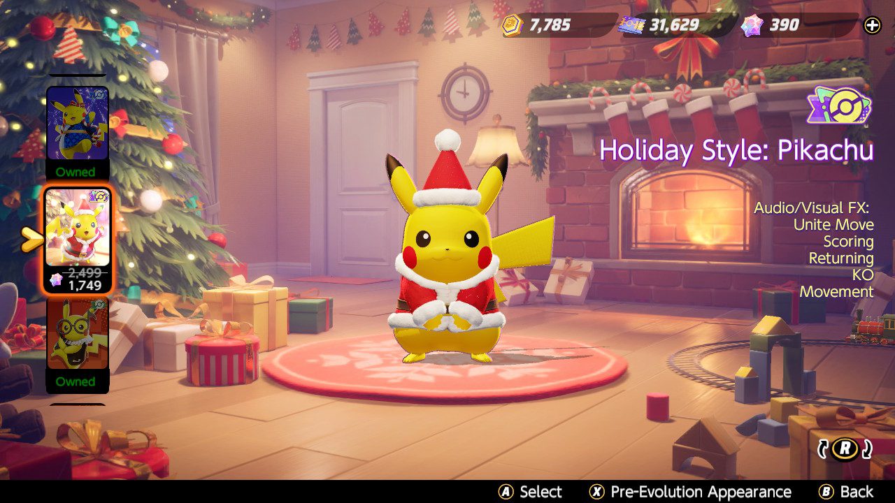 Holiday Style Pikachu