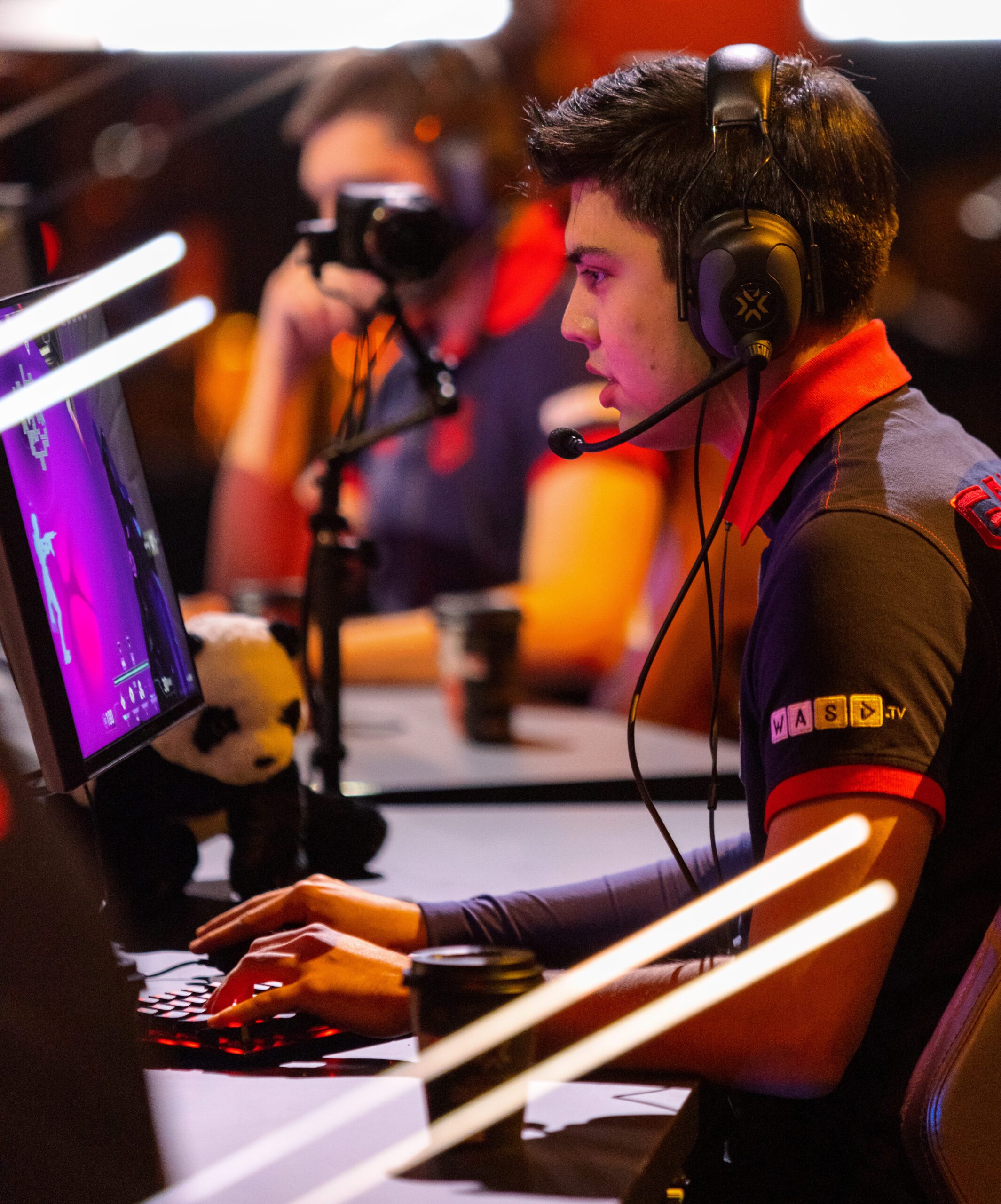 Team Gambit Esports' Ayaz "nAts" Akhmetshin cn stage at VALORANT Champions | Photo by Lance Skundrich/Riot Games