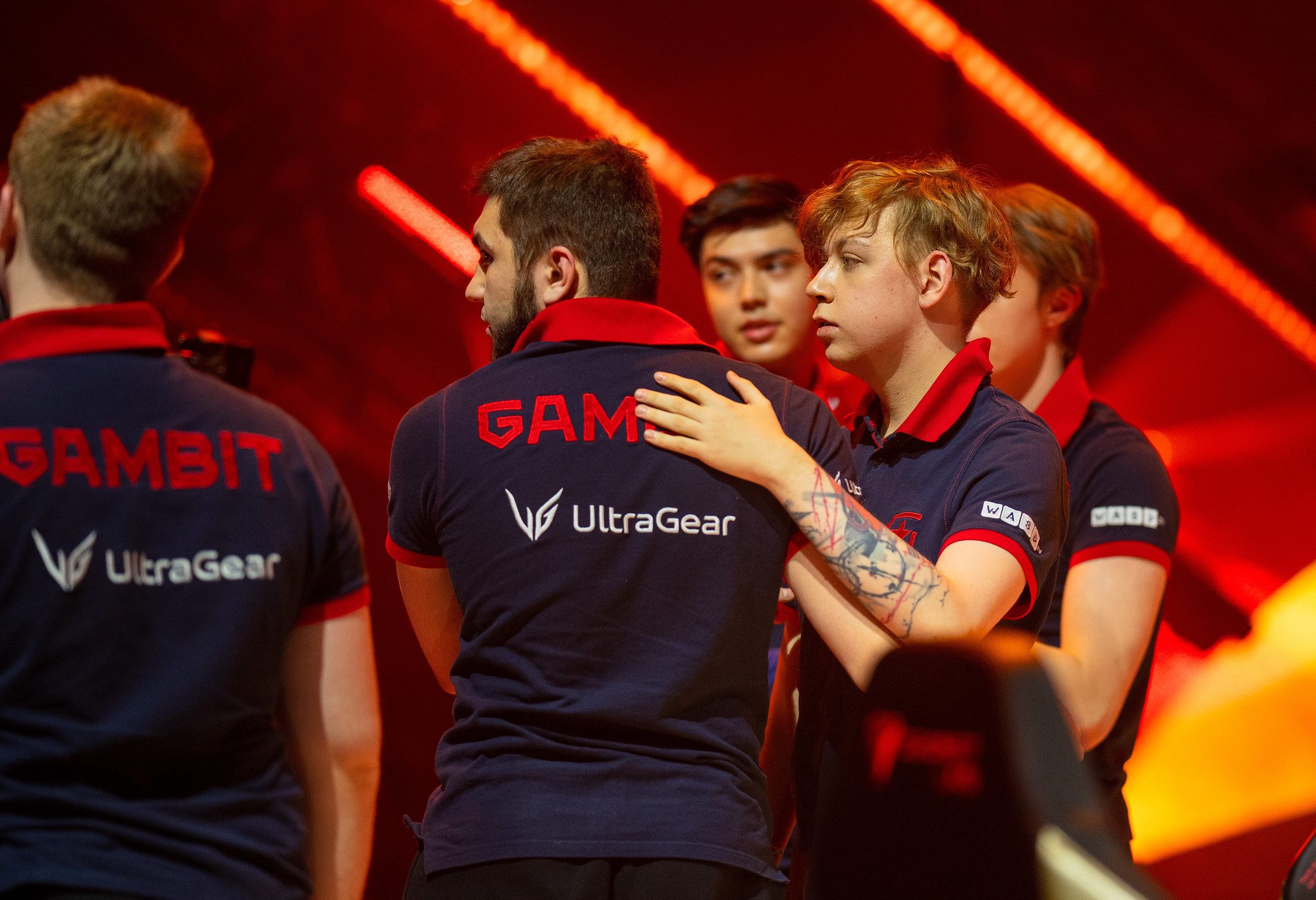 Gambit onstage during the VALORANT Champions grand finals.