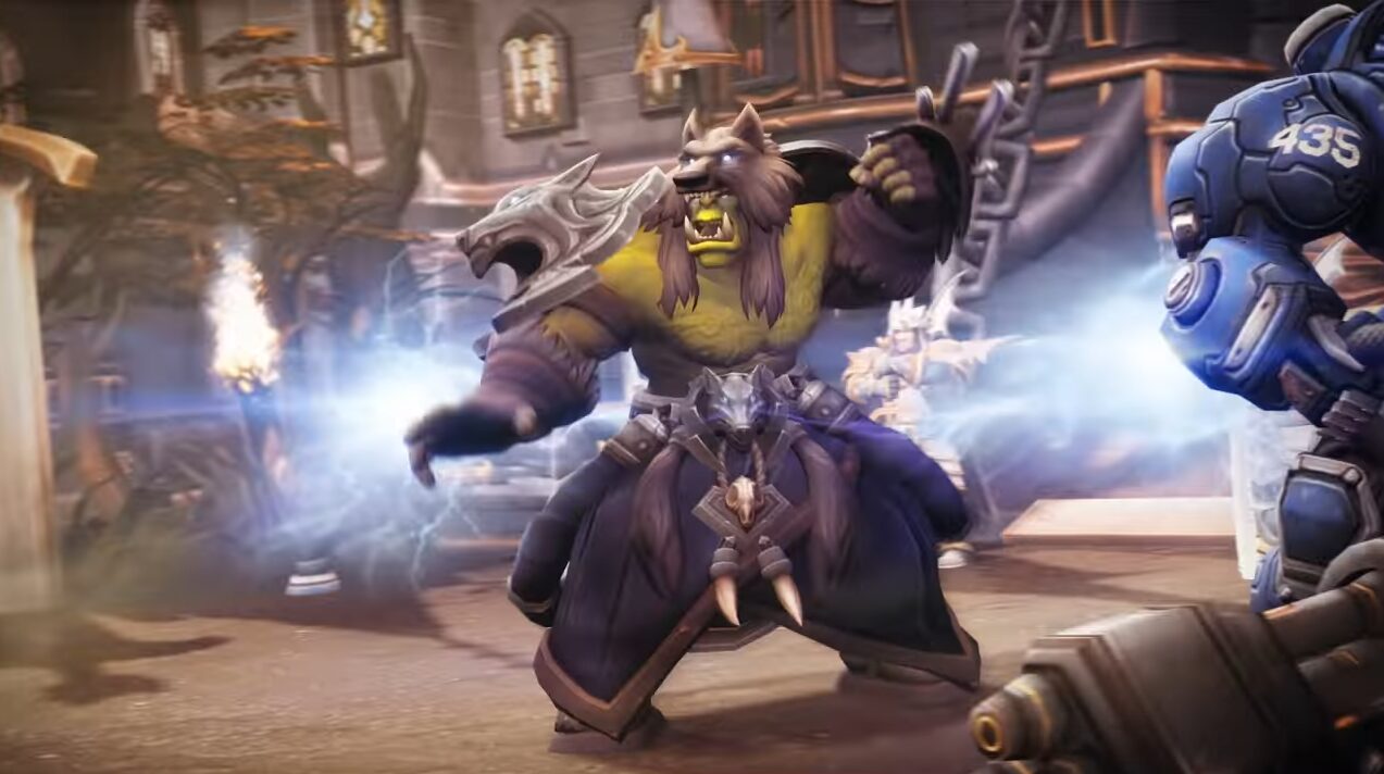 Rehgar in his Heroes of the Storm introduction cinematic