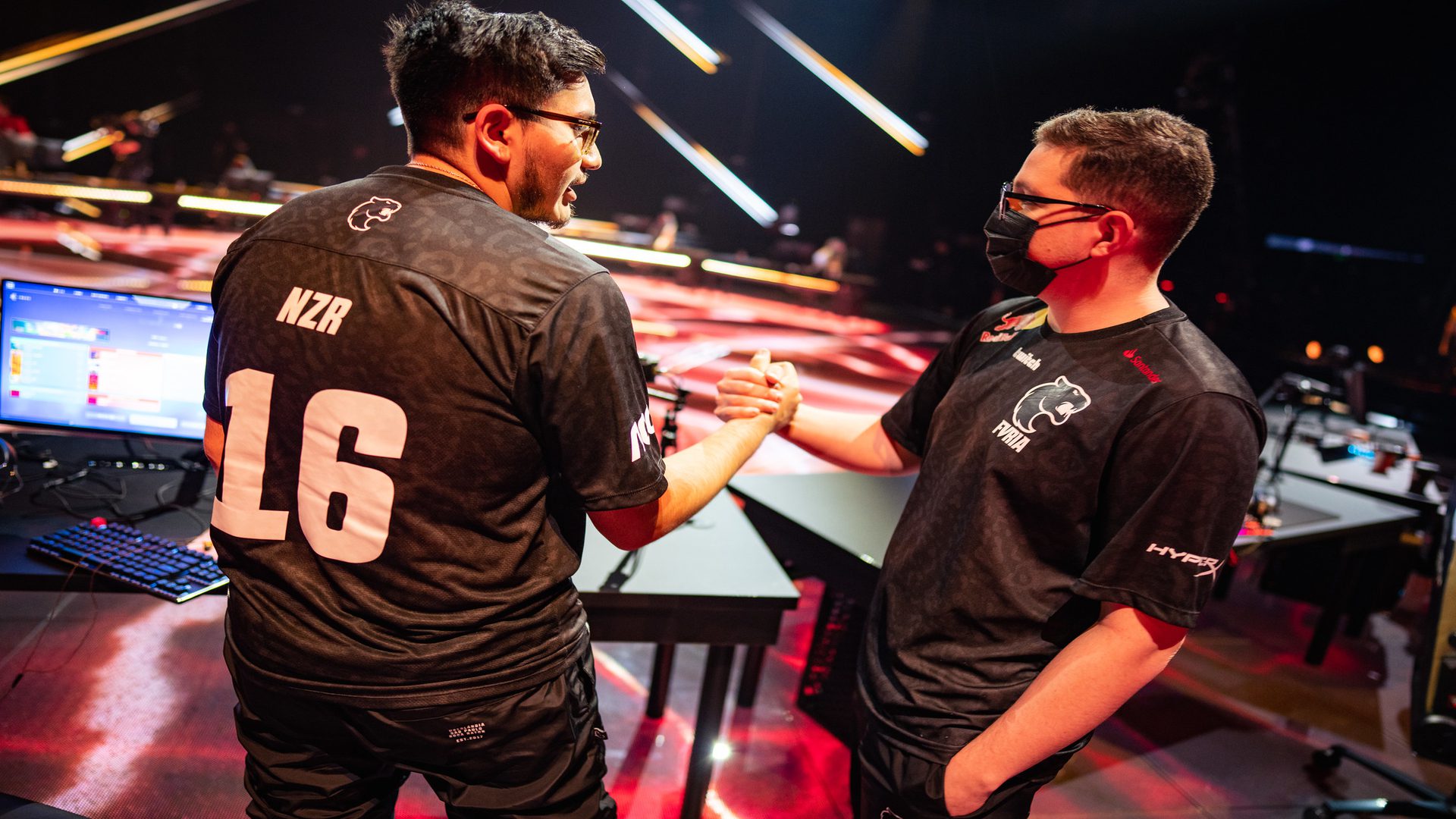 FURIA Esports after a match at the VALORANT Champions Groups Stage on December 2