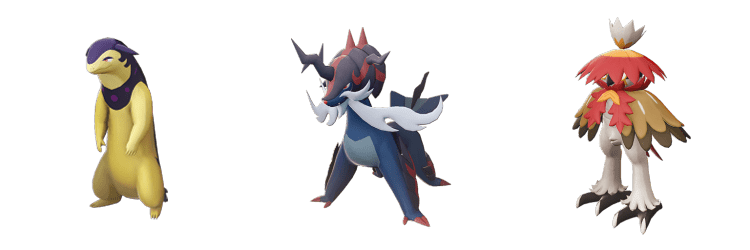 Legends: Arceus starter evolutions
