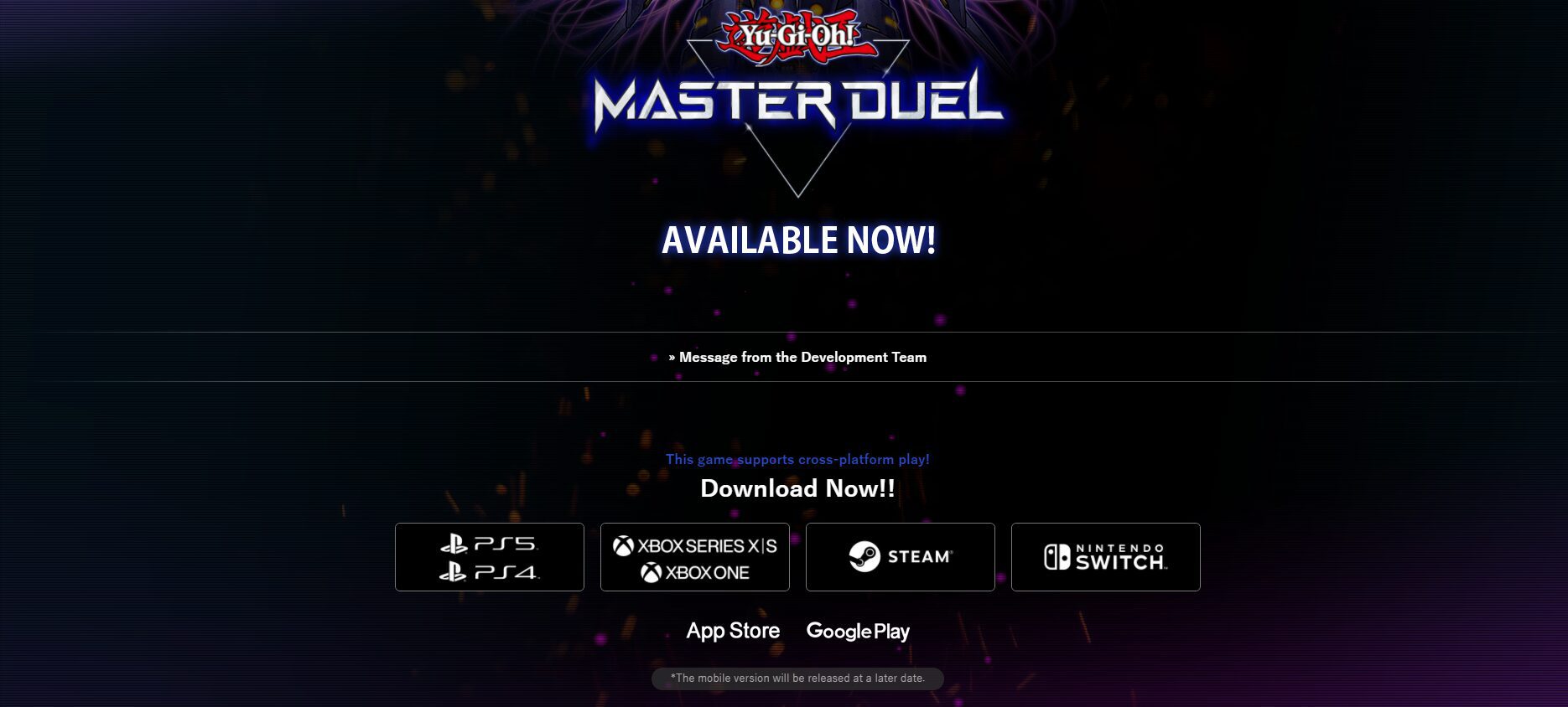 Is Yu-Gi-Oh! Master Duel crossplay compatible?