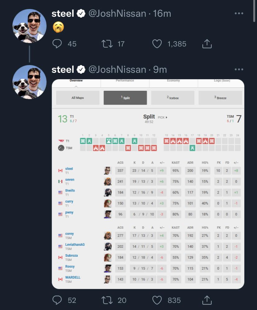 T1's steel responds to allegedly getting disqualified for cheating during VCT