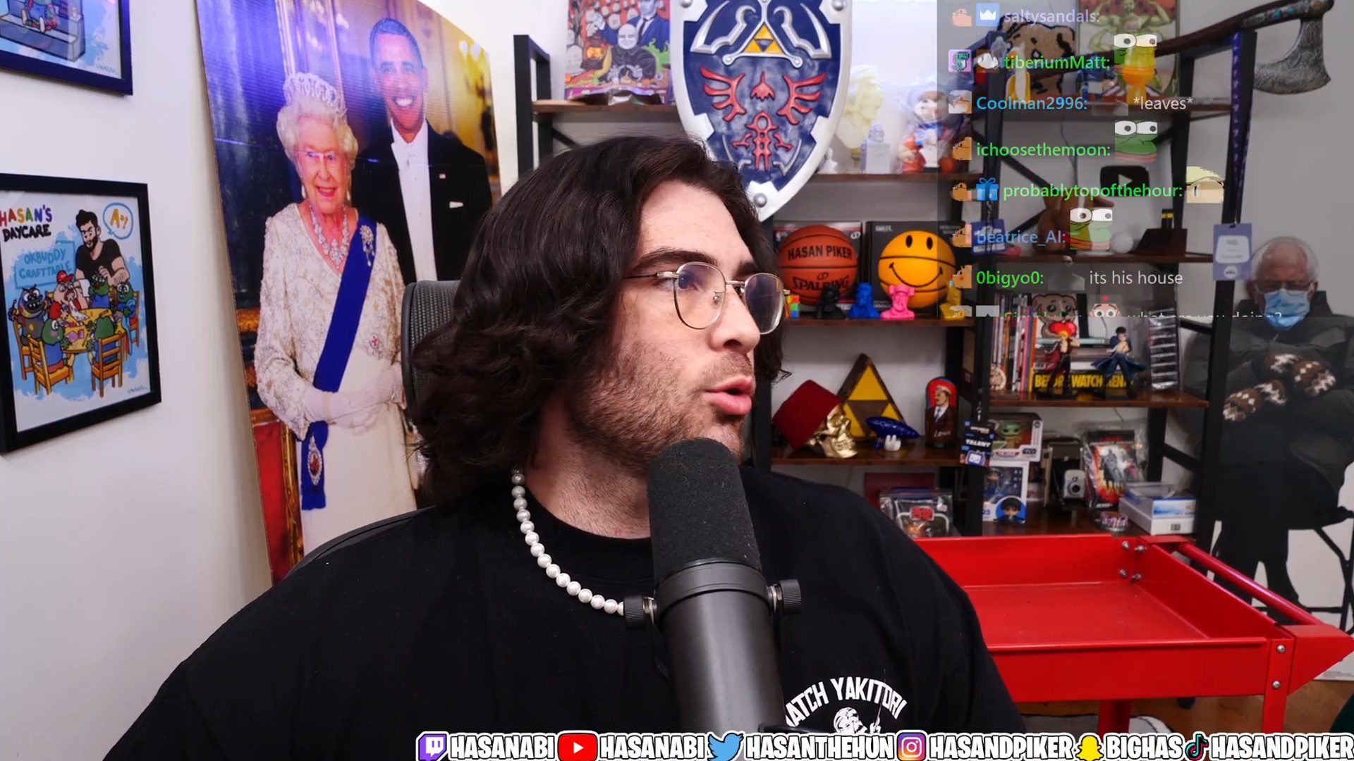 Hasan "HasanAbi" Piker, one of the top 10 streamers on Twitch in January
