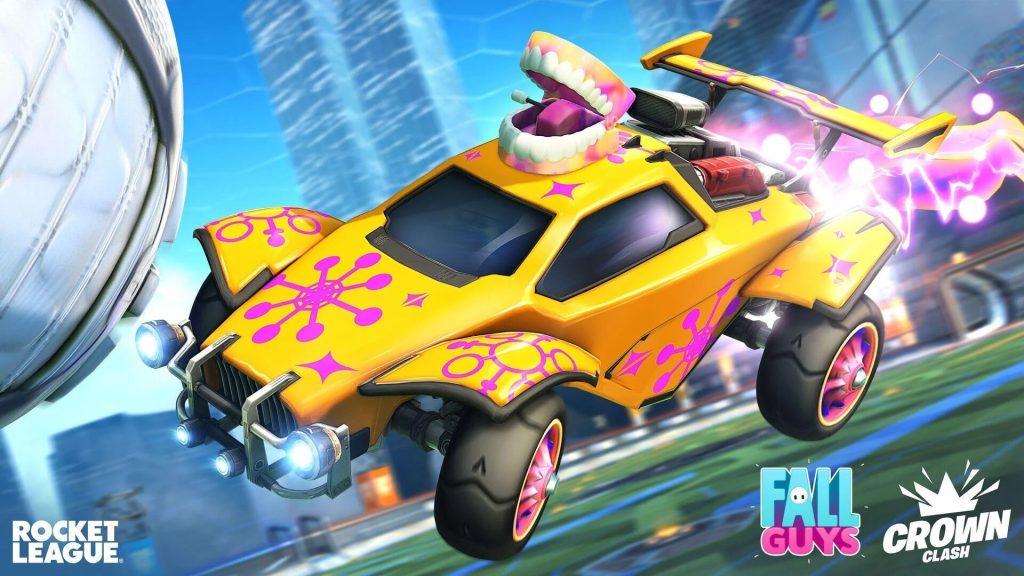 Fall Guys and Rocket League are collaborating during the Birthday Ball event