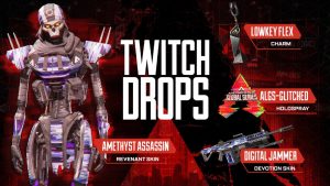 The available rewards during the ALGS Championship Twitch Drops.