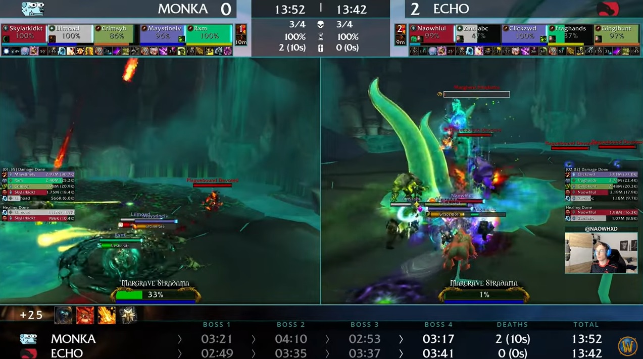 Monka versus Echo in game three