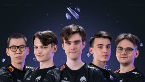 Team Spirit champions banner