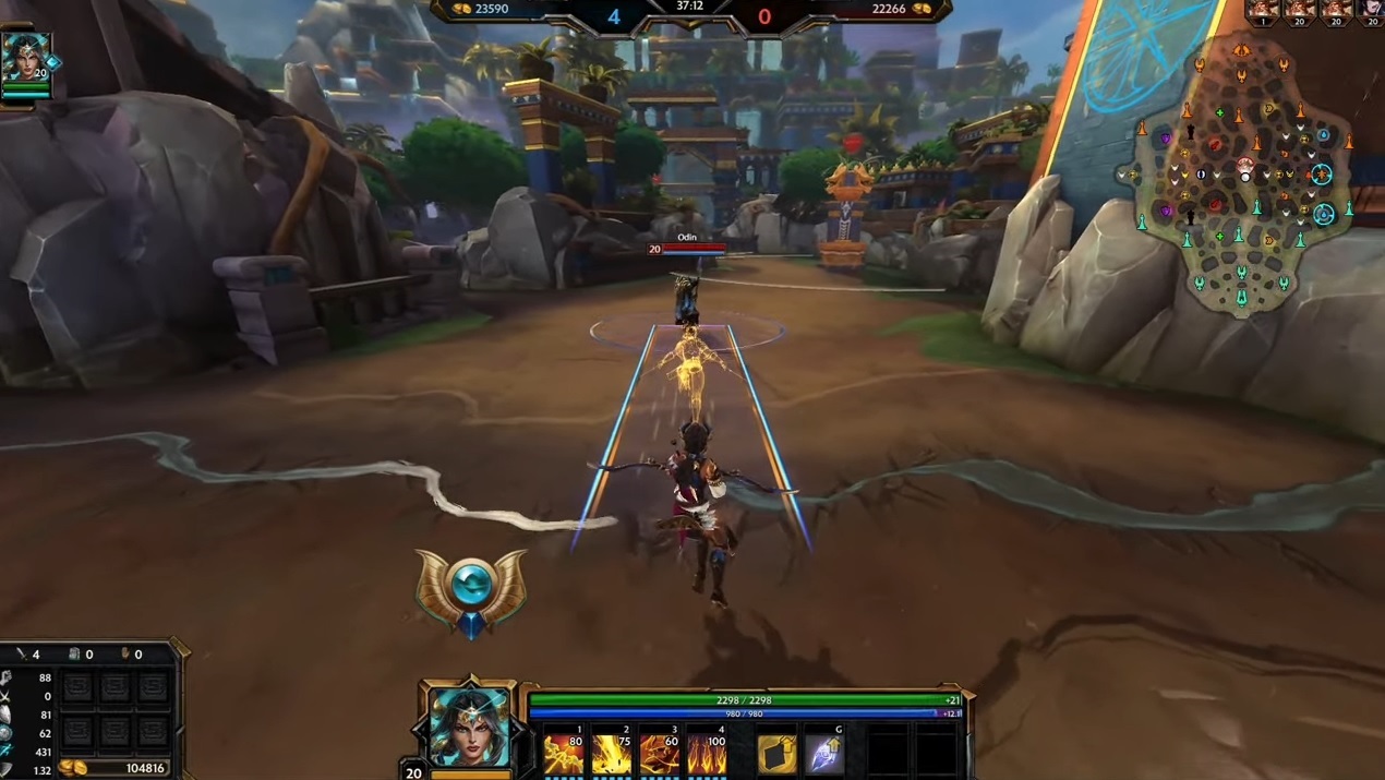 Ishtar using Jolt in SMITE