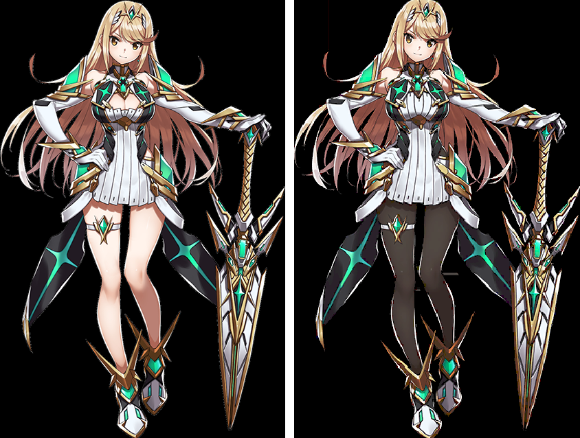 Exaggerated Breast Physics for Pyra/Mythra [Super Smash Bros. Ultimate]  [Mods]