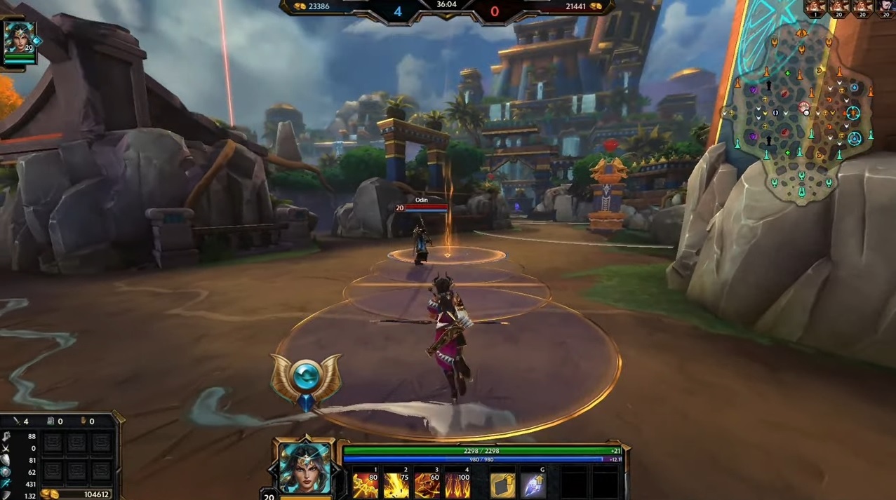 SMITE Ishtar Rolling Thunder ability