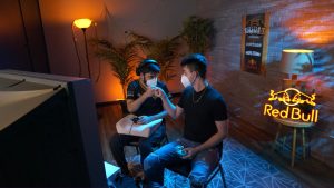 MPGR top three finishers Zain and Jmook fist bump at Smash Summit 13.