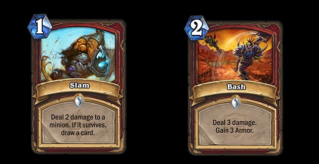 Slam and Bash are Warrior spells