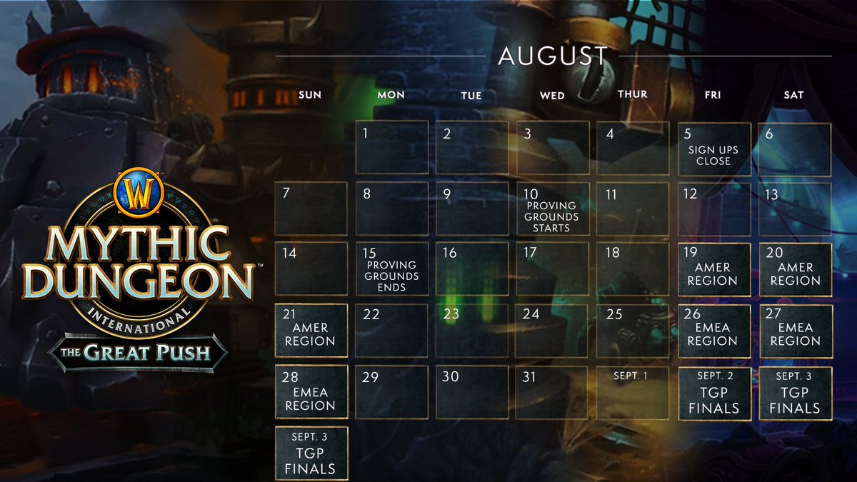 The Great Push Season 4 schedule